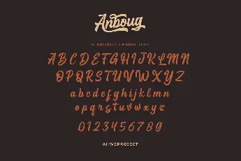 Anboug font