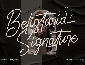 Belistaria Signature font