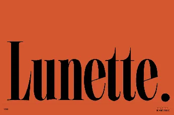 Lunette font