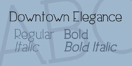 Downtown Elegance font