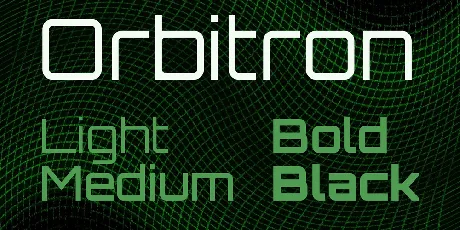 Orbitron font