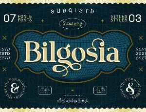 Bilgosia font