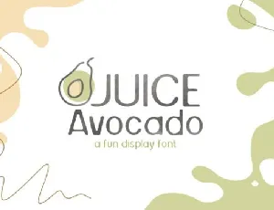 Juice Avocado font