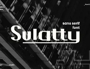 Sulatty font