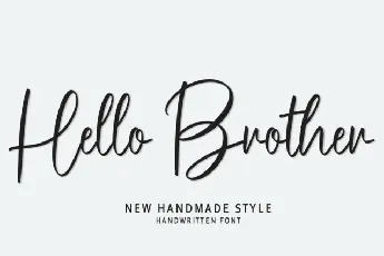 Hello Brother Script font