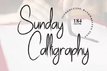 Sunday Calligraphy font