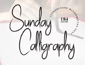 Sunday Calligraphy font