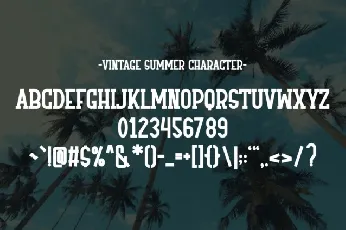 Vintage Summer font