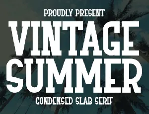 Vintage Summer font