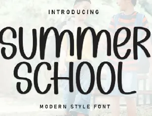 Summer School Display font