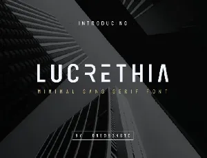 Lucrethia Sans Serif font