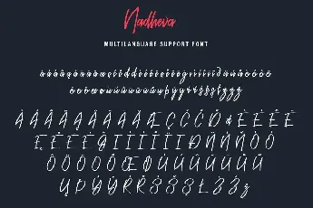 Nadheva Demo font