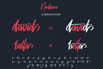 Nadheva Demo font