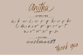 Anitha font