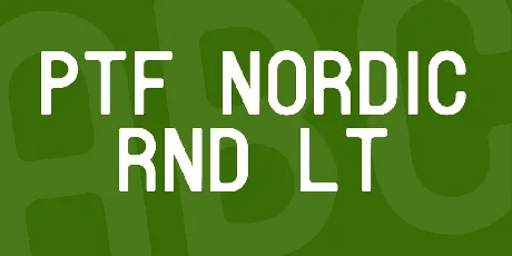 PTF NORDIC Rnd Lt font