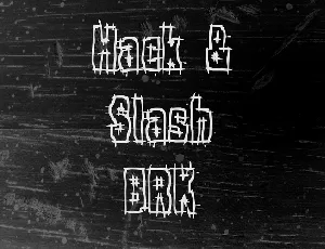 Hack & Slash BRK font