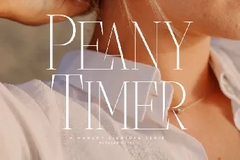 Peany Timer font