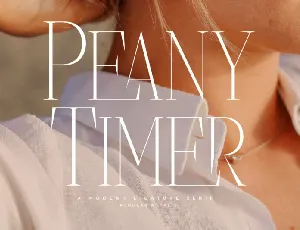 Peany Timer font