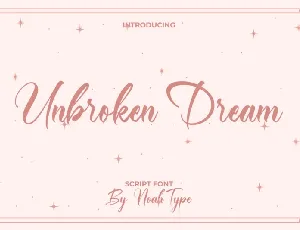 Unbroken Dream font