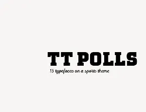 TT Polls Family font