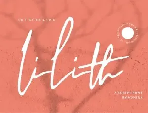 Lilith Handwritten font