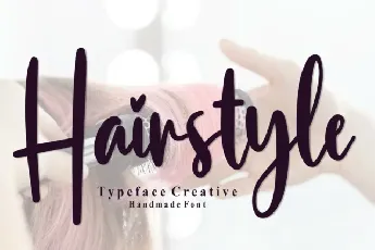 Hairstyle Script font