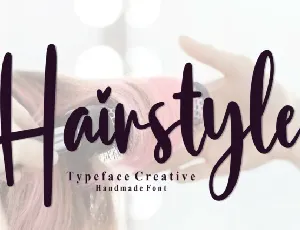 Hairstyle Script font