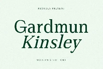 Gardmun Kinsley font