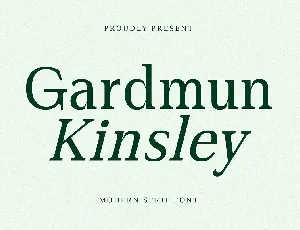 Gardmun Kinsley font