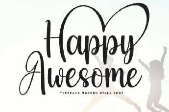 Happy Awesome Script font