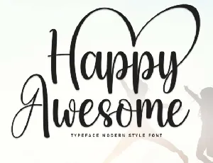 Happy Awesome Script font