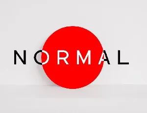 Normal Typeface font