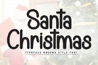 Santa Christmas Display font