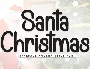 Santa Christmas Display font