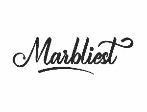 Marbliest Demo font