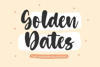 Golden Dates font