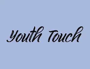 Youth Touch font