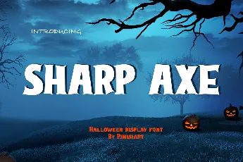 Sharp Axe font