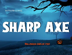 Sharp Axe font