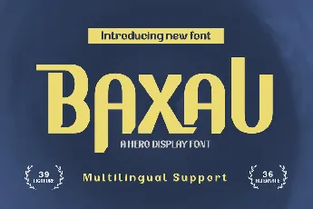 BAXAUTRIAL font