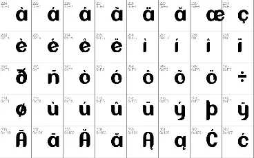 BAXAUTRIAL font