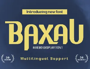 BAXAUTRIAL font