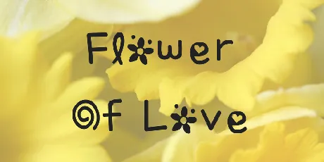 Flower Of Love font