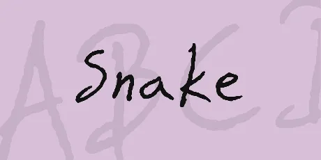 Snake font