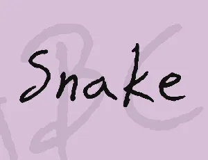 Snake font