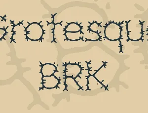 Grotesque BRK font