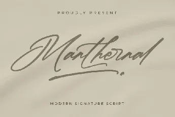 Manthernal font