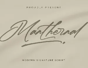 Manthernal font