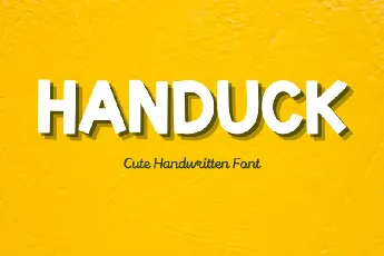 Handuck Display font