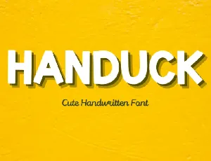 Handuck Display font